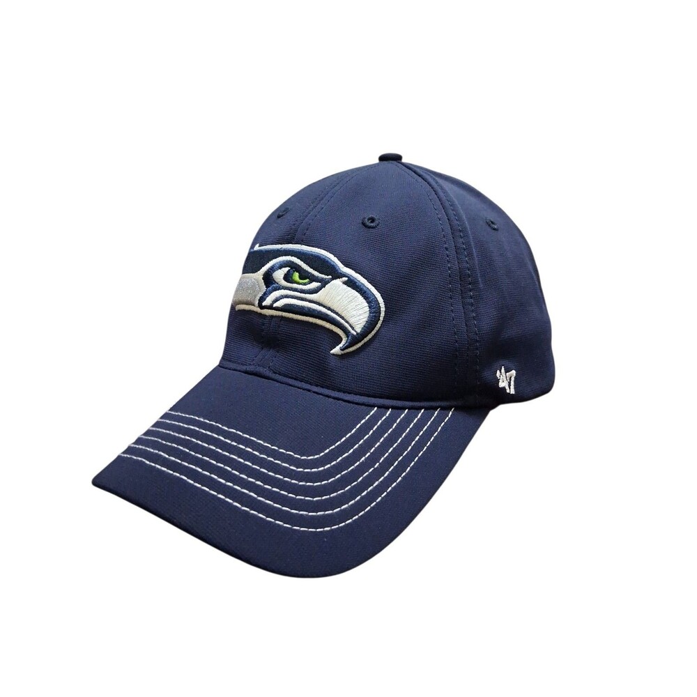 Seattle Seahawks 47 Brand Stretch Fit Hat Navy NFL Cap One Size